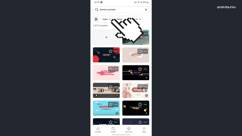 Cara Membuat Banner YouTube di Canva by Androbuntu 3