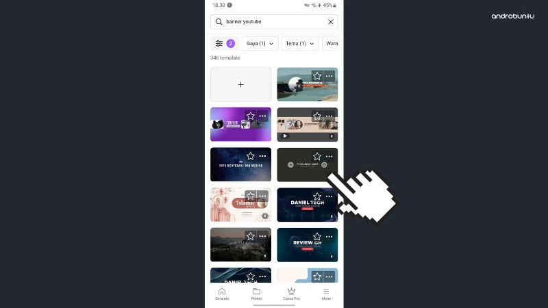 Cara Membuat Banner YouTube di Canva by Androbuntu 5