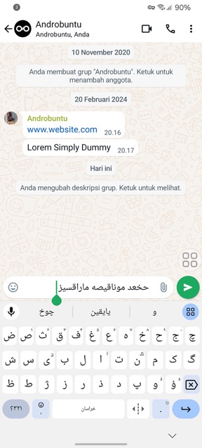 Tulisan Arab di WhatsApp 6