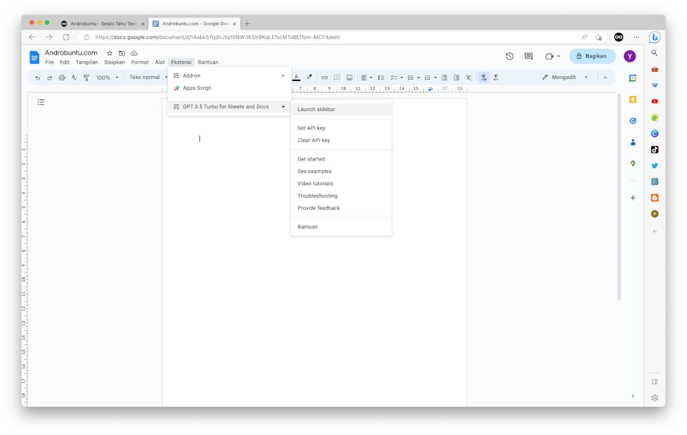 Cara Menggunakan ChatGPT di Google Docs 8