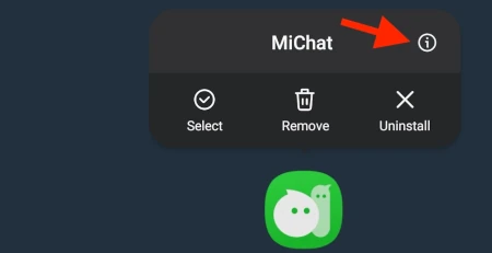 Menonaktifkan Notifikasi MiChat