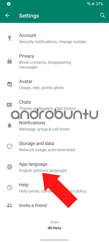 Cara Mengubah Bahasa di WhatsApp 2