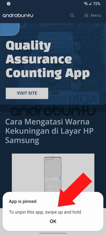 Cara Menyematkan Aplikasi di HP Samsung 6