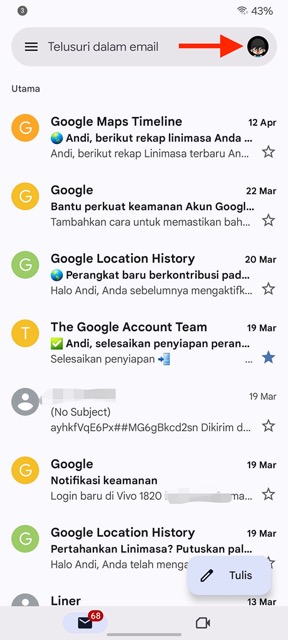 Cara Melihat Email Sendiri 5