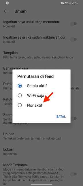 Menonaktifkan Putar Otomatis Video YouTube 4