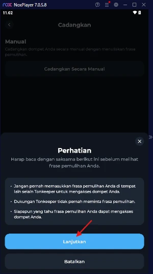 Cara Membuat Akun Tonkeeper 6