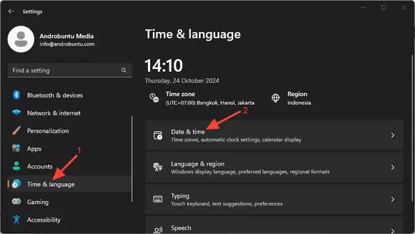 Cara Mengatur Jam di Windows 1