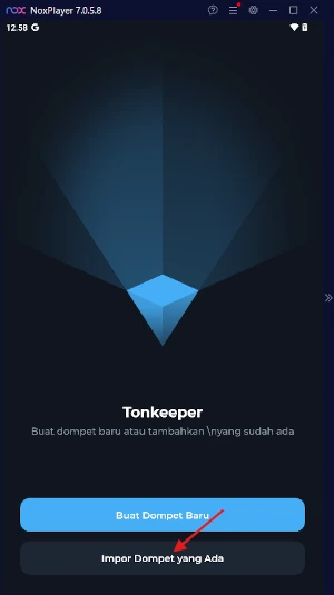 Cara Mengembalikan Akun Tonkeeper 1